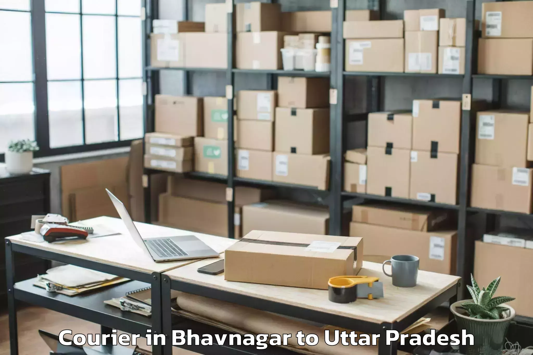 Book Bhavnagar to Bangarmau Courier Online